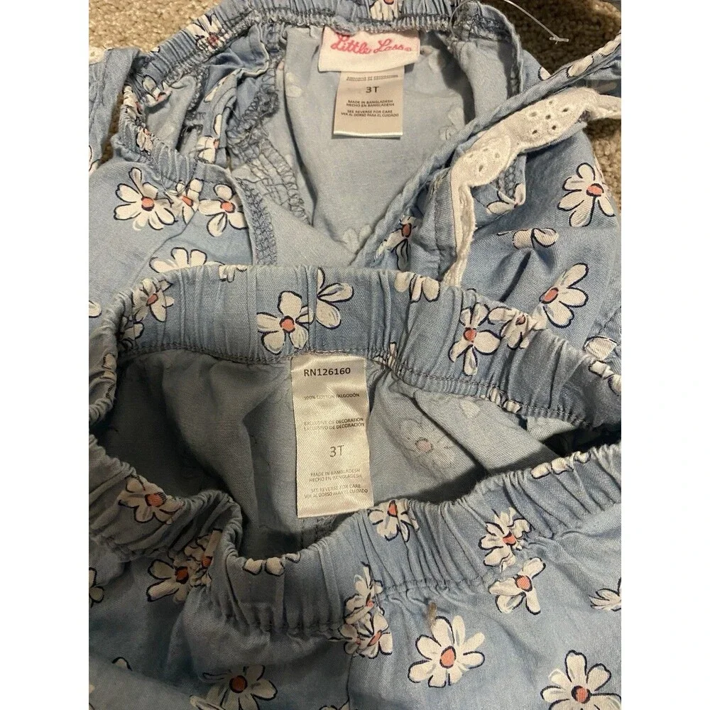 Little Lass Girls 3T Floral Outfit Set - Picture 5 of 6